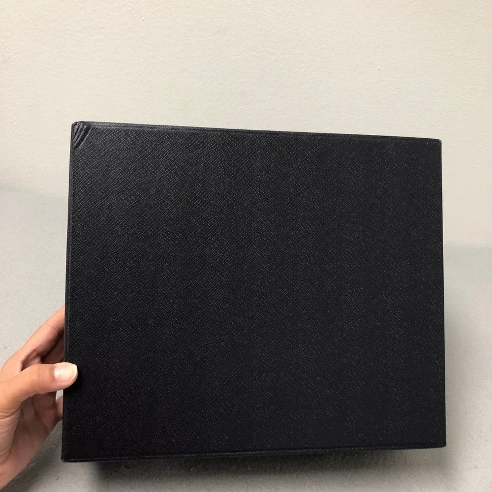 Prada Packaging Set OS Black White Authentic Luxury Storage Accessories 10x12x4